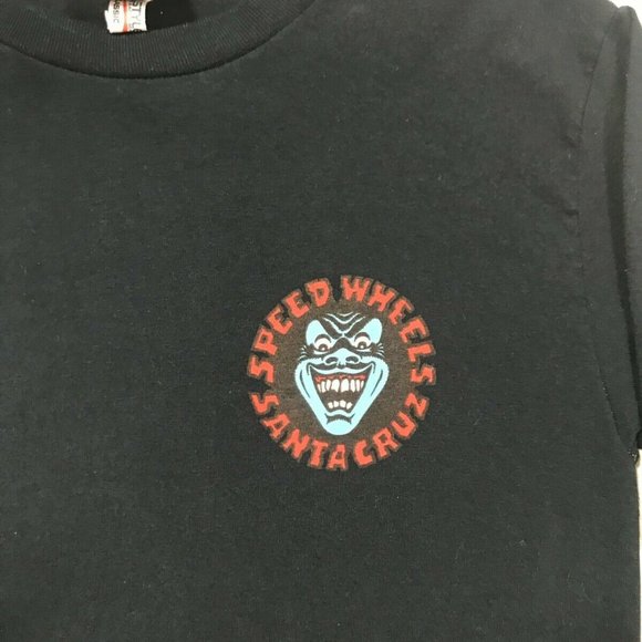 Santa Cruz Long Sleeve Crewneck Size Small Men Navy Cotton - Picture 3 of 8